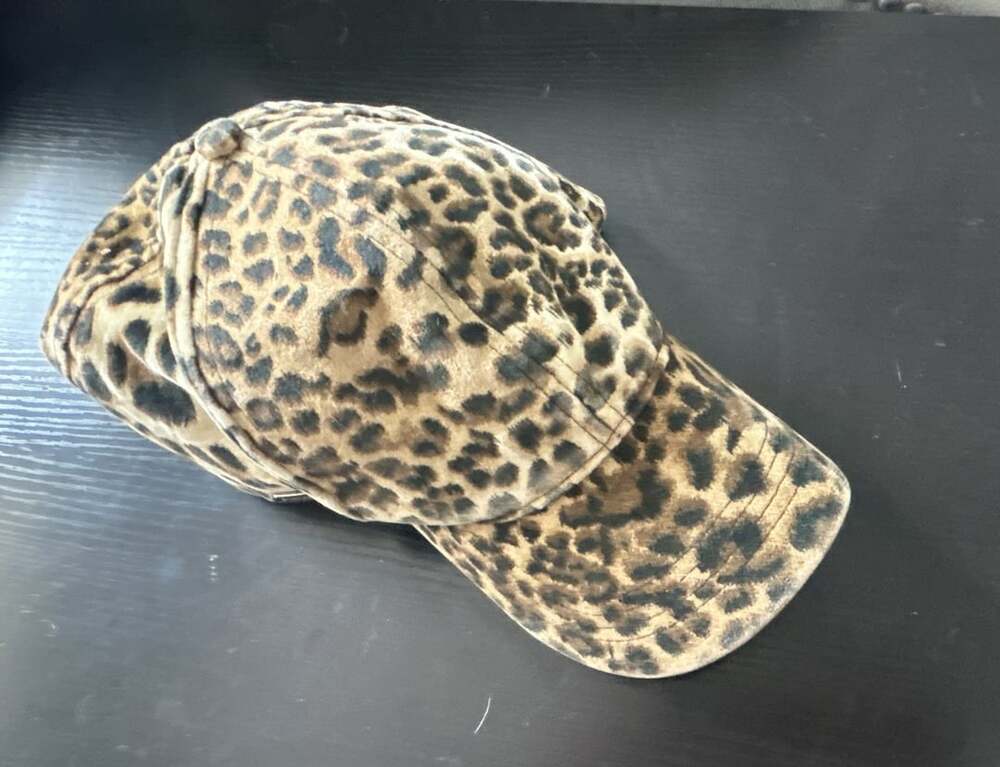 Steve Madden Leopard Print Baseball Hat Cap